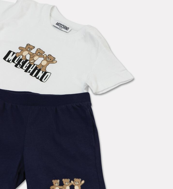 Moschino BKT Dancing Bears Graphic Two-piece Short Set, Packshot View