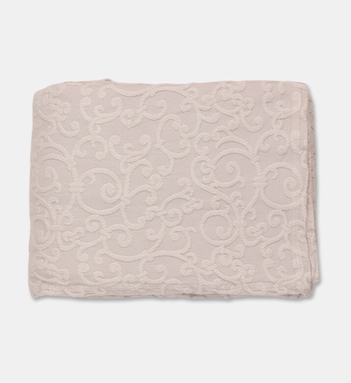 Philipp Plein Rectangular Shape Bed Cover, Greige, 270x260-cm, Packshot View