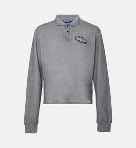 بولو سويت شيرت بشعار بشكل خاتم