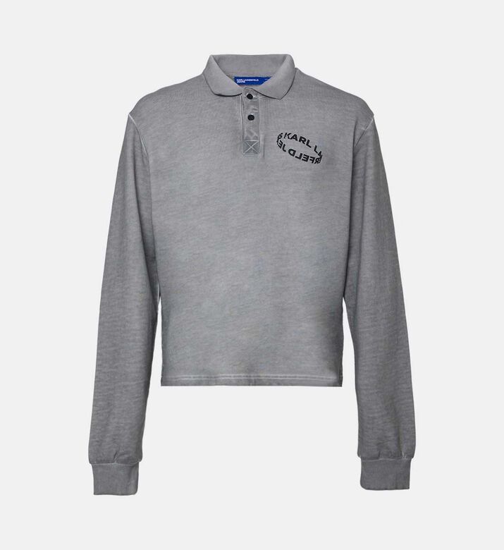 بولو سويت شيرت بشعار بشكل خاتم