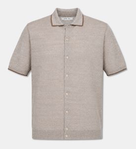 L.B.M Open-weave Buttoned Knit Shirt, Packshot View