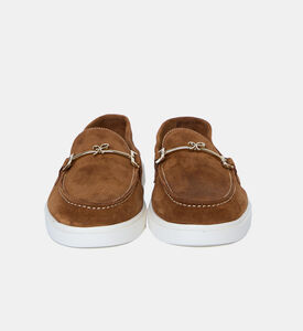 حذاء لوفرز ويف شامواه بلون بسكويت