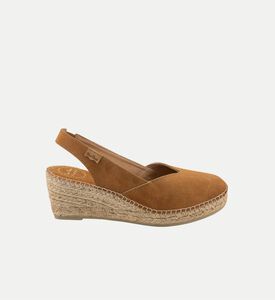 Betty Suede Leather Mid-wedge Espadrille