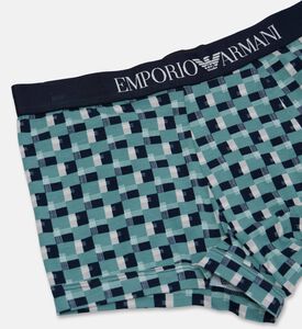 Emporio Armani Elastic-waistband Regular-fit Trunk Set, Navy, Xl, Packshot View