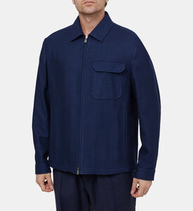 قميص فضفاض قطن بجيب أمامي بغطاء قلاب