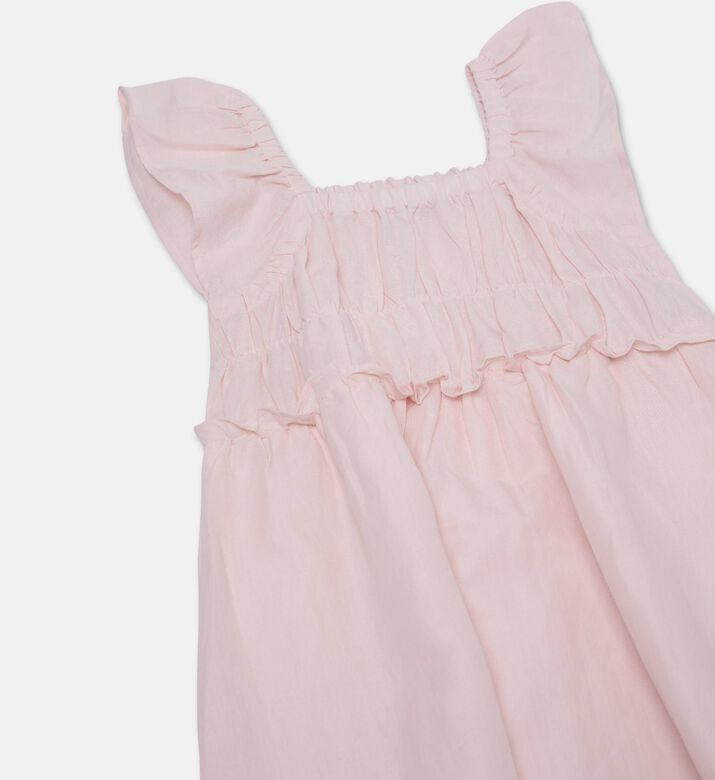 Stella McCartney Smocked Floral-embroidery Woven Dress, Packshot View