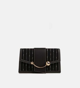 Tweed Crescent Chain Strap Bag