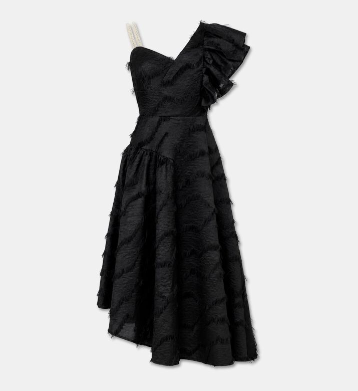 Poca and Poca Asymmetric Ruffle One-shoulder Dress, Packshot View