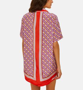 Graphic Pineapple Scarf Printed Shirt Graphic Pineapple Scarf Printed Shirt