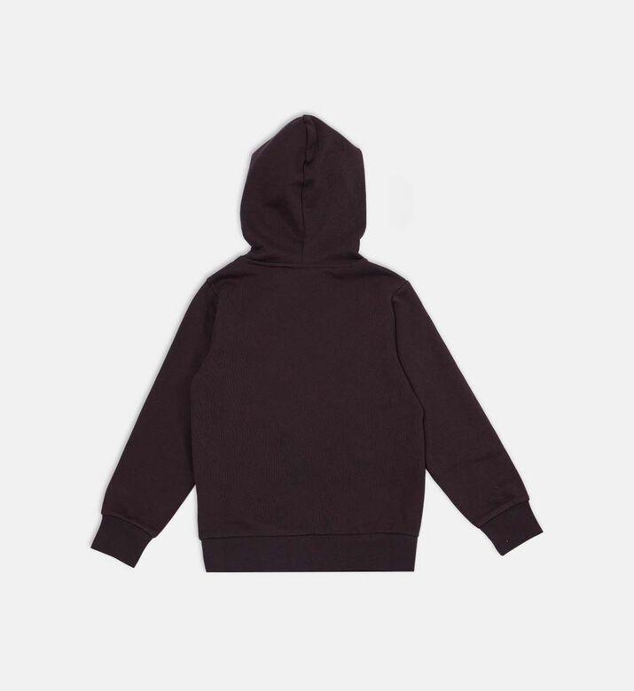 Champion Logo-detail Kangaroo Pocket Hoodie, Burgundy, S, Packshot View