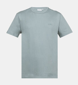 قميص قطني بأكمام قصيرة بلوغو