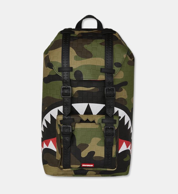 Sprayground Woodland Camo Checkered Hills Backpack, Packshot View