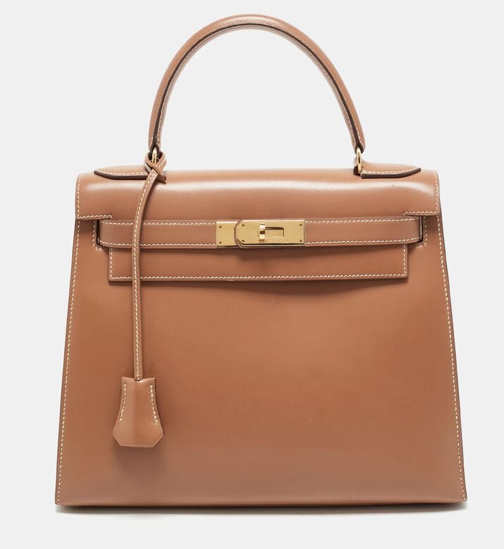 Hermes Preowned Hermes Kelly Sellier Chamonix Leather Top Handle Bag, Packshot View