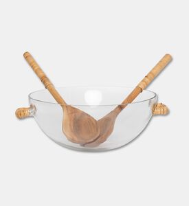 Home Deco and More Bamboo Side Handles Bowl, Packshot View