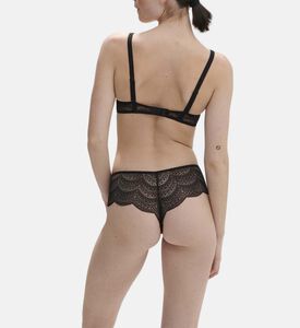 Simone Perele Karma Seamless Lace Shorty Brief, Black, Xl, Model View