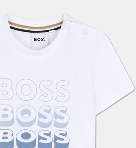 Boss Multi-logo Jersey T-shirt, White, 18m, Packshot View