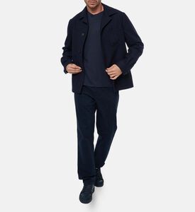 Vince Cotton Crewneck T-shirt, Black, S, Model View