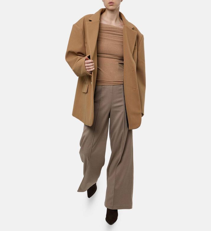 Source Unknown Off-shoulder Long-sleeve Top, Model View