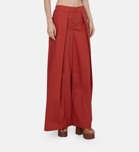 Wide-leg Pleated Pants