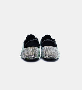 Crystal Square-toe Flat Ballerinas