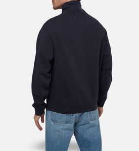 Maison Labiche Fleece Zip-up Collar Sweatshirt, Model View