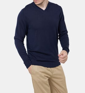 V-neck Long Sleeved Wool Sweatshirt V-neck Long Sleeved Wool Sweatshirt