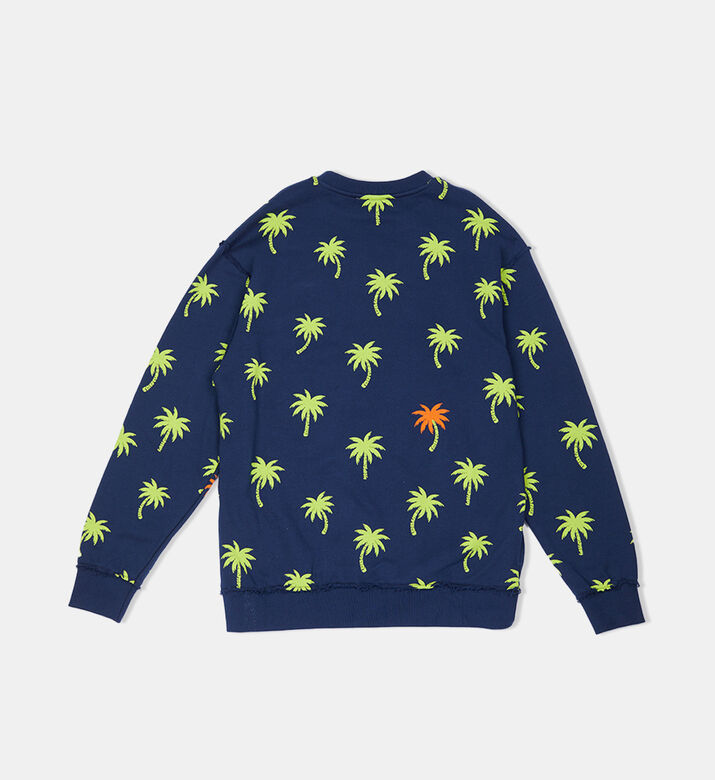 Cotton Palm Tree-print Sweatshirt