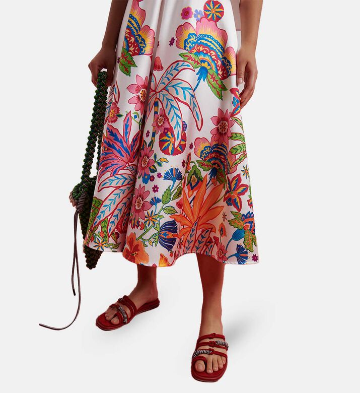 Duchesse Printed Circle Skirt
