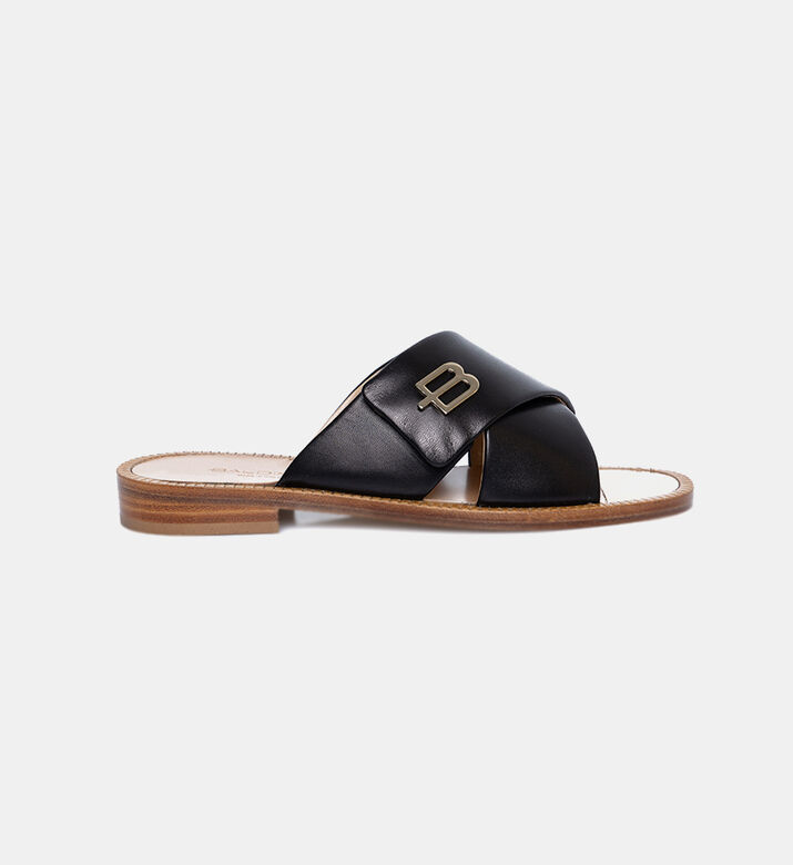 Crossed Straps Slippers
