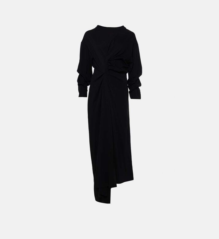 فستان جيرسي بعقدة