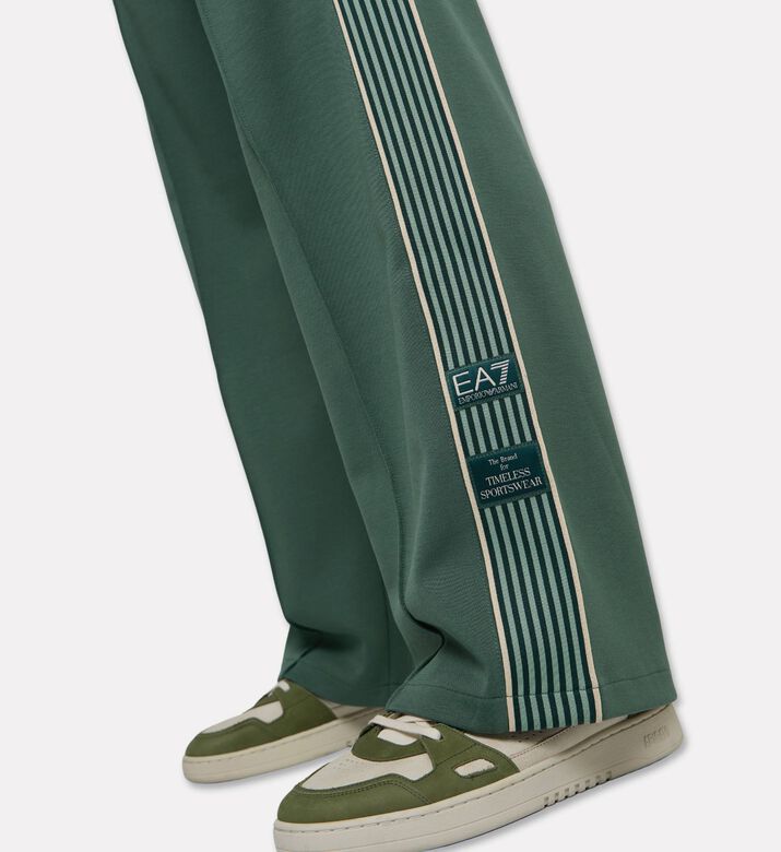 EA7 Cotton-blend Regular-waist Pants, Model View