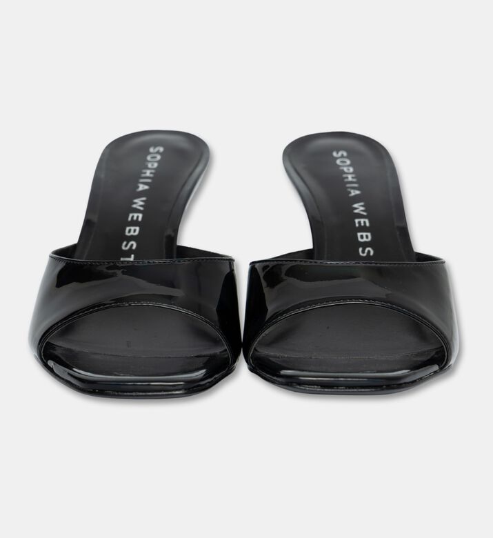 Sophia Webster Natalia Crystal Mid Mules, Black, Eu-36, Packshot View