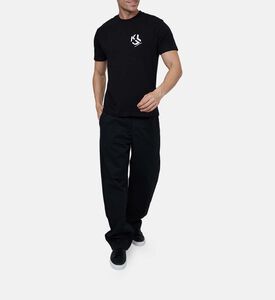 تيشيرت بنقشة أحرف العلامة