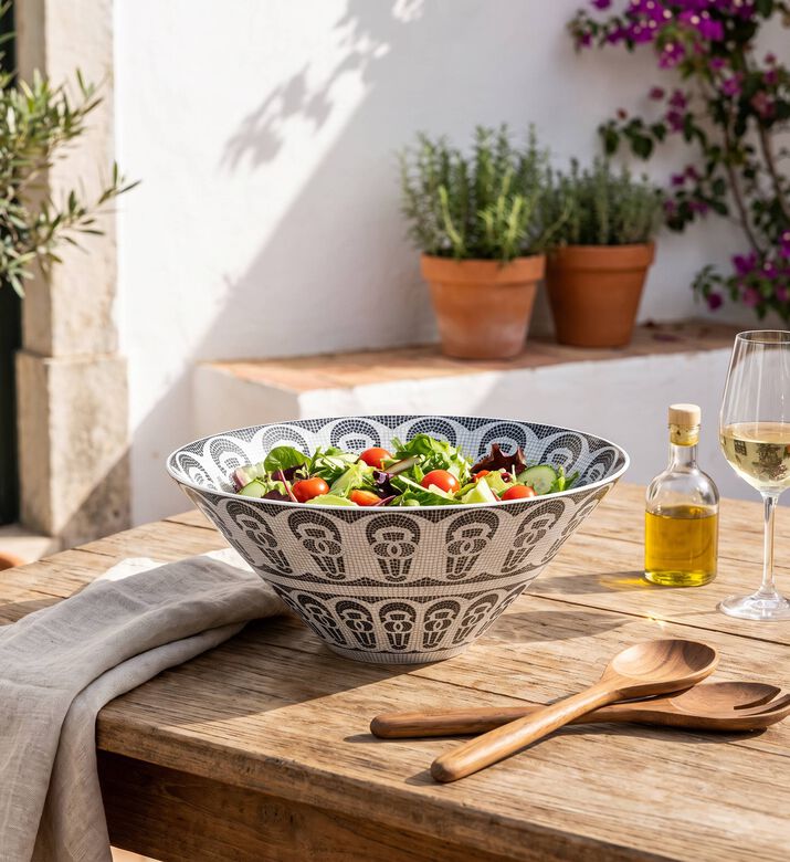 Vista Alegre Calcada Portuguesa Salad Bowl, Model View