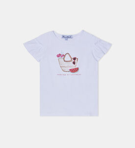 Junior Girl Indian Print T-shirt