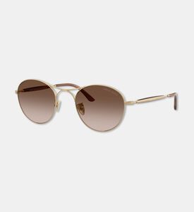 Giorgio Armani Square-shaped Matte Metal Frame Sunglasses, Packshot View