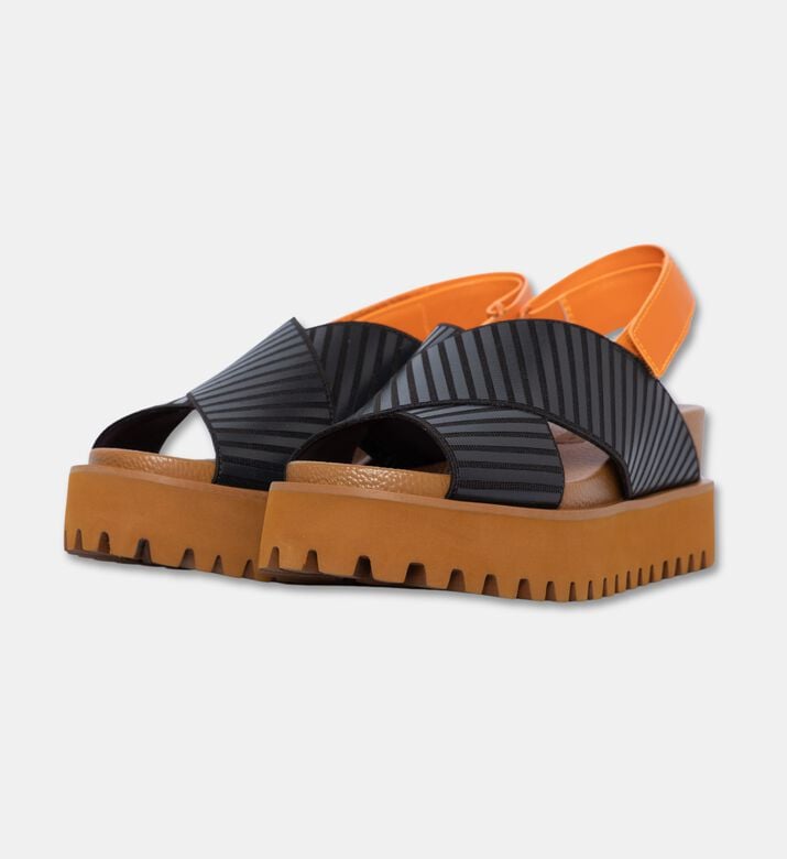 UN United Nude Cow Leather High Heel Sandals, Orange, Eu-41, Packshot View