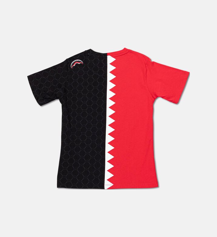 Sprayground Split Shark Tooth Pattern T-shirt, Packshot View