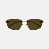 Geometric Frame Metal Sunglasses 61