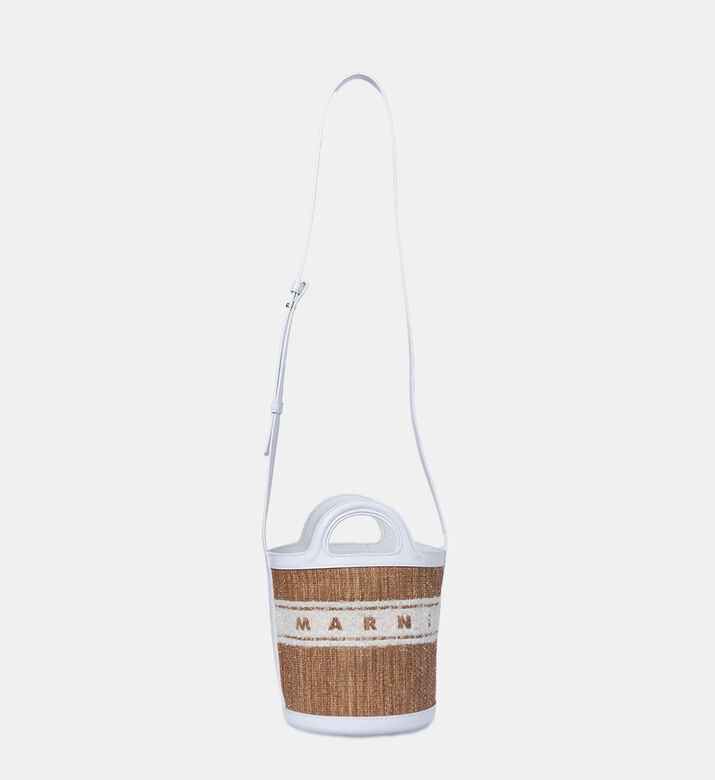 Tropicalia Tufted Logo Small Bucket Bag