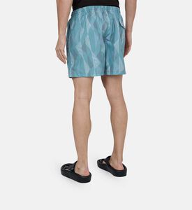 شورت نايلون بطبعة هندسية