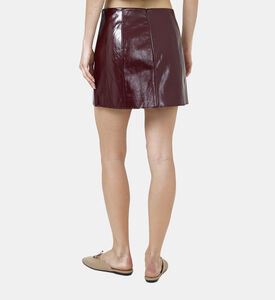 تنورة نوكس جلد لامع