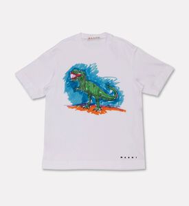 Marni Logo-detail Dinosaur-print T-shirt, Packshot View
