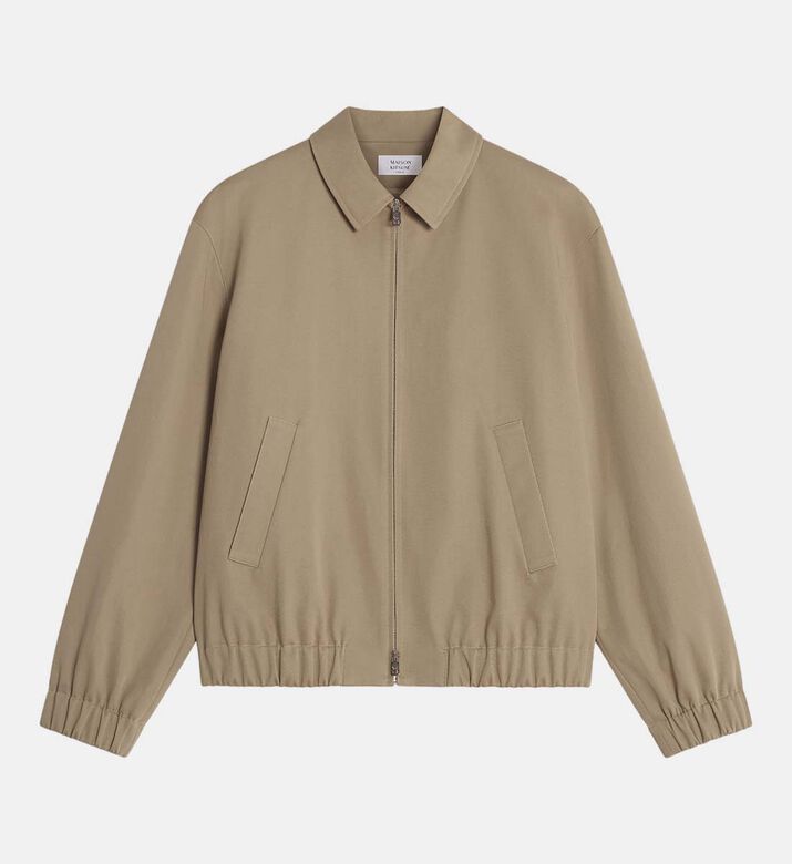 Zip Closure Long-sleeve Blouson