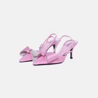 Bow Ankle Strap Heels