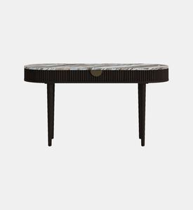 Home Deco and More Oval Marble Top Wood Base Desk, Packshot View