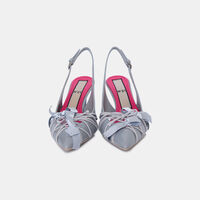 Bow Patent Leather Med Heel Pumps