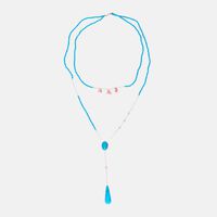 Turquoise Coral Stone Necklace