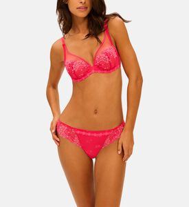 سروال داخلي قصير مطرز منخفض الارتفاع