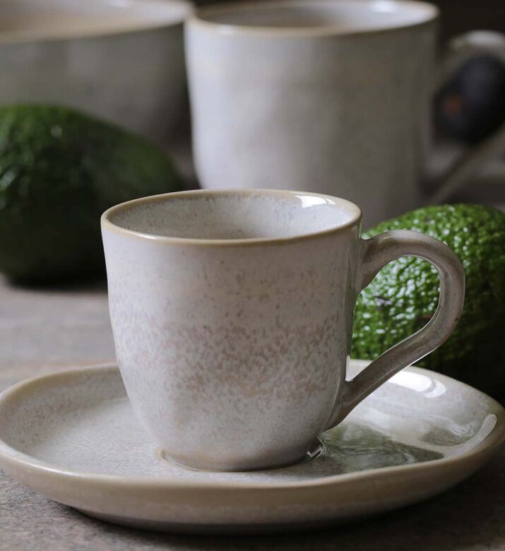 Bio Stoneware Cup Saucer Set